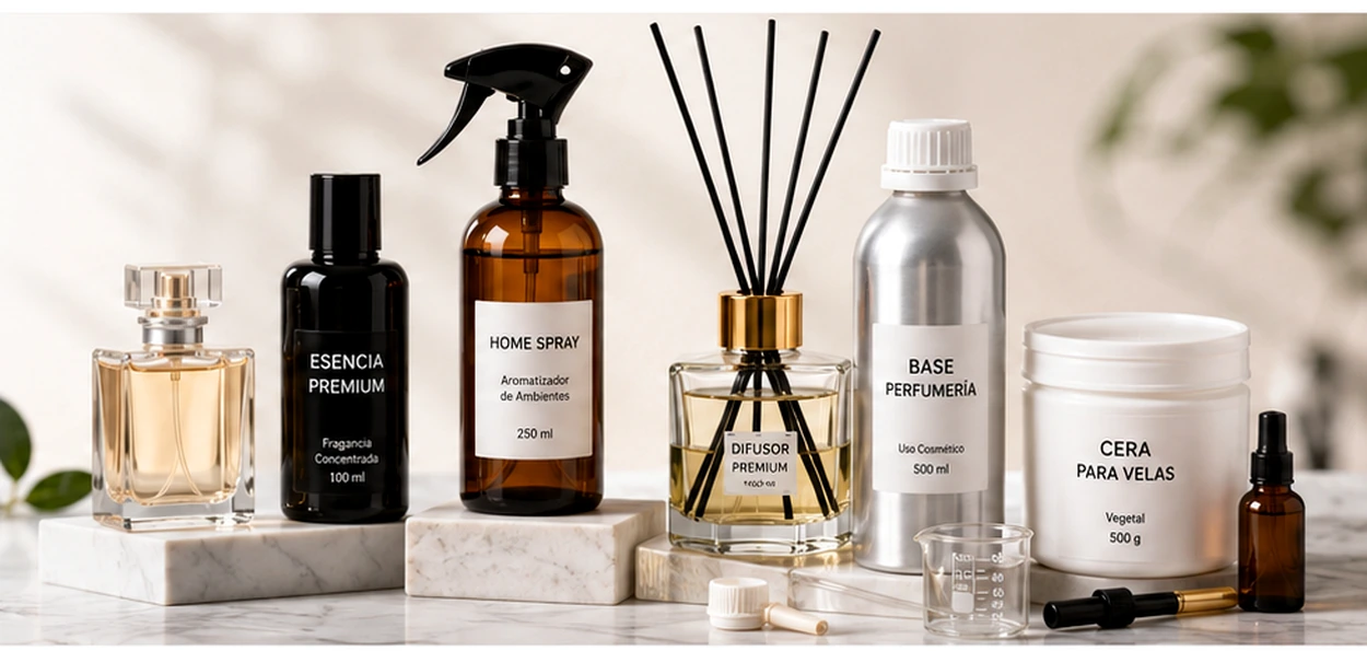 Esencias, envases, home spray, difusores e insumos ChemiFragancias
